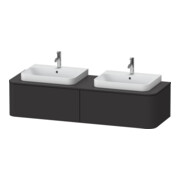 Duravit Meuble sous-lavabo Happy D.2 Plus 160x55 cm, 2 tiroirs, graph mat
