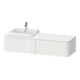 Duravit Meuble sous lavabo Happy D.2 Plus 160x55 cm, 2 tiroirs, noyer struct.