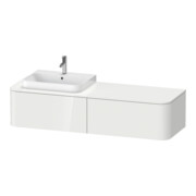Duravit Meuble sous lavabo Happy D.2 Plus 160x55 cm, 2 tiroirs, noyer struct.-4