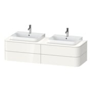 Duravit Meuble sous-lavabo Happy D.2 Plus 160x55 cm, 4 tiroirs, blanc brillant