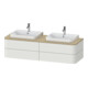 Duravit Meuble sous lavabo Happy D.2 Plus 160x55 cm, 4 tiroirs, blanc mat-1