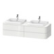 Duravit Meuble sous lavabo Happy D.2 Plus 160x55 cm, 4 tiroirs, blanc mat