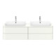 Duravit Meuble sous lavabo Happy D.2 Plus 160x55 cm, 4 tiroirs, blanc mat