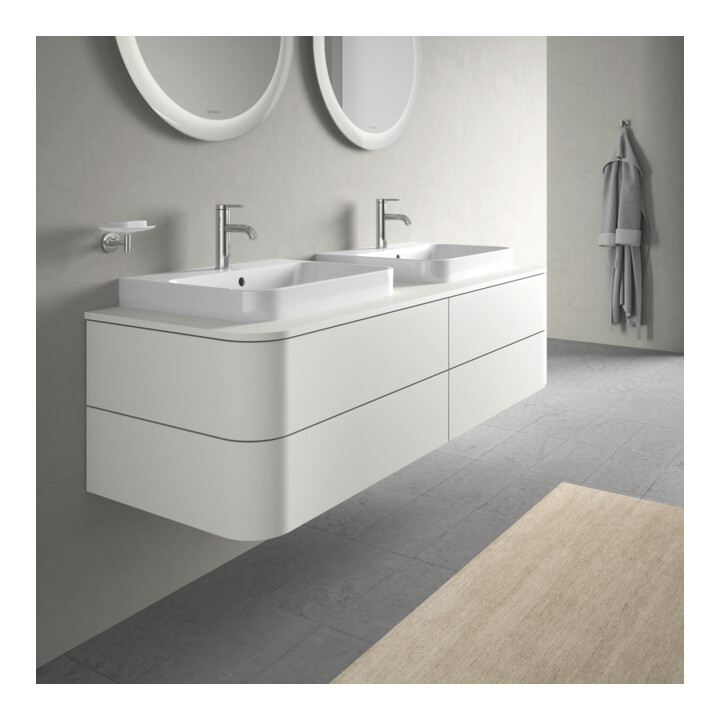 Duravit Meuble sous lavabo Happy D.2 Plus 160x55 cm, 4 tiroirs, blanc mat