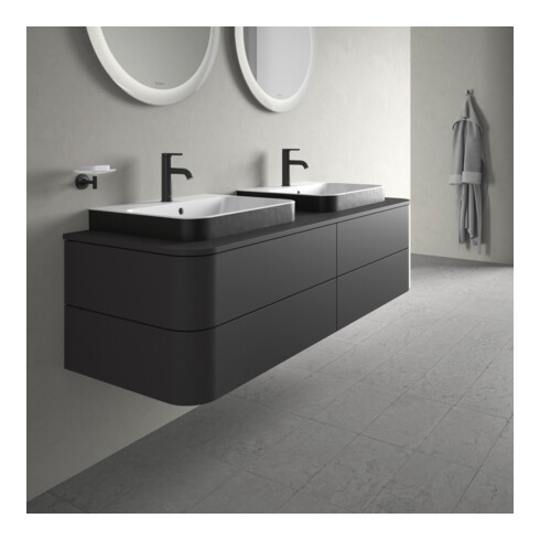 Duravit Meuble sous lavabo Happy D.2 Plus 160x55 cm, f K, 4 AZ, f AWT, bs, gris mat