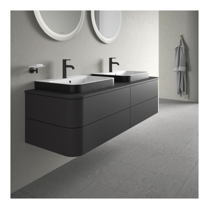 Duravit Meuble sous lavabo Happy D.2 Plus 160x55 cm, f K, 4 AZ, f AWT, bs, gris mat