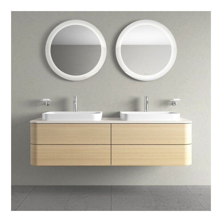 Duravit Meuble sous-lavabo Happy D.2 Plus 160x55 cm, f K, 4 AZ, f AWT, bs, Me Ei