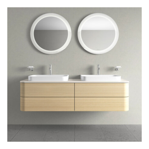 Duravit Meuble sous-lavabo Happy D.2 Plus 160x55 cm, f K, 4 AZ, f AWT, bs, Me Ei