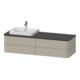 Duravit Meuble sous lavabo Happy D.2 Plus 160x55 cm, f K, 4 tiroirs, f AWT, gauche, T s-mat-1