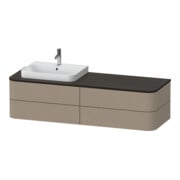Duravit Meuble sous-lavabo Happy D.2 Plus 160x55 cm, gauche, 4 tiroirs, laqué
