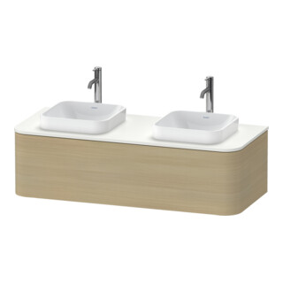 Duravit Meuble sous lavabo Happy D.2 Plus 35,4x130 cm, 1 tiroir, BP b, chêne méditerranéen