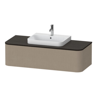 Duravit Meuble sous lavabo Happy D.2 Plus 35,4x130 cm, 1 tiroir, lin, milieu