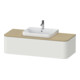 Duravit Meuble sous-lavabo Happy D.2 Plus 35,4x130 cm, 1 tiroir, nordique blanc mat, milieu-1