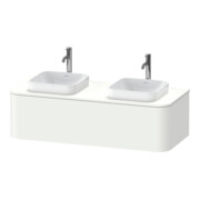 Duravit Meuble sous lavabo Happy D.2 Plus 35,4x130cm, 1 tiroir, BP b, blanc supermat