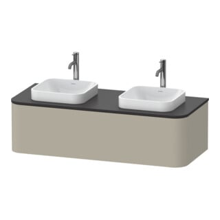 Duravit Meuble sous-lavabo Happy D.2 Plus 35,4x130cm, 1 tiroir, BP b, Tau satiné