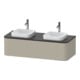 Duravit Meuble sous-lavabo Happy D.2 Plus 35,4x130cm, 1 tiroir, BP b, Tau satiné-1