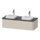 Duravit Meuble sous lavabo Happy D.2 Plus 35,4x130cm, 1 tiroir, BP b, Tau super mat-1