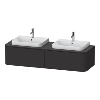 Duravit Meuble sous-lavabo Happy D.2 Plus 35,4x160 cm, 1 tiroir, BP b, graphite mat