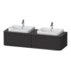 Duravit Meuble sous-lavabo Happy D.2 Plus 35,4x160 cm, 1 tiroir, BP b, graphite mat-1