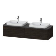 Duravit Meuble sous-lavabo Happy D.2 Plus 35,4x160 cm, 1 tiroir, BP b, noyer verni-1