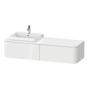 Duravit Meuble sous-lavabo Happy D.2 Plus 35,4x160 cm, 2 tiroirs, BP l, graphite mat-3