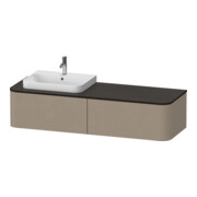 Duravit Meuble sous lavabo Happy D.2 Plus 35,4x160cm, 2 tiroirs, BP l, lin