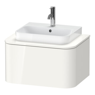 Duravit Meuble sous lavabo Happy D.2 Plus 35,4x65 cm, 1 tiroir, blanc brillant