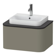 Duravit Meuble sous lavabo Happy D.2 Plus 35,4x65 cm, 1 tiroir, gris pierre mat soyeux