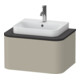 Duravit Meuble sous lavabo Happy D.2 Plus 35,4x65 cm, 1 tiroir, taupe satinée-1