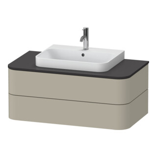 Duravit Meuble sous-lavabo Happy D.2 Plus 40,8x100x55 cm, 2 tiroirs, Tau satinée