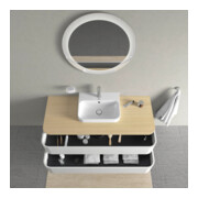 Duravit Meuble sous lavabo Happy D.2 Plus 40,8x130x55 cm, 2 tiroirs, blanc nord s-mat-2