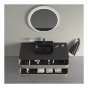 Duravit Meuble sous lavabo Happy D.2 Plus 40,8x130x55 cm, 2 tiroirs, gris pierre mat-4