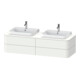 Duravit Meuble sous lavabo Happy D.2 Plus 40,8x160 cm, 4 tiroirs, blanc mat s-matt-1