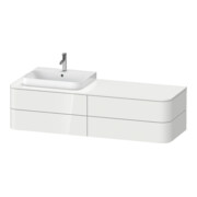 Duravit Meuble sous-lavabo Happy D.2 Plus 40,8x160 cm, 4 tiroirs, bleu mat-2