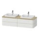 Duravit Meuble sous lavabo Happy D.2 Plus 40,8x160 cm, 4 tiroirs, BP b, chêne nordique mat-1