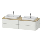 Duravit Meuble sous lavabo Happy D.2 Plus 40,8x160 cm, 4 tiroirs, BP b, chêne nordique mat