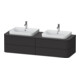 Duravit Meuble sous lavabo Happy D.2 Plus 40,8x160 cm, 4 tiroirs, BP b, graphite mat-1