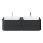 Duravit Meuble sous lavabo Happy D.2 Plus 40,8x160 cm, 4 tiroirs, BP b, graphite mat-2