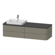 Duravit Meuble sous lavabo Happy D.2 Plus 40,8x160 cm, 4 tiroirs, BP l, st-g s-mat-1