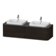 Duravit Meuble sous lavabo Happy D.2 Plus 40,8x160 cm, 4 tiroirs, noyer struct.-1