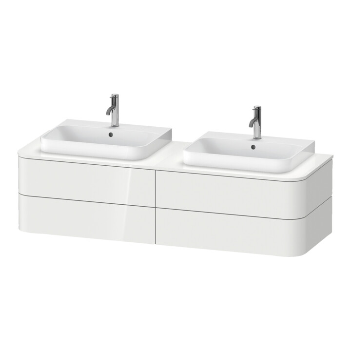 Duravit Meuble sous lavabo Happy D.2 Plus 40,8x160 cm, 4 tiroirs, noyer struct.