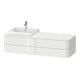 Duravit Meuble sous-lavabo Happy D.2 Plus 40,8x160cm, 4 tiroirs, BP r, graphite mat