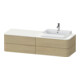 Duravit Meuble sous lavabo Happy D.2 Plus 40,8x160cm, 4 tiroirs, chêne méditerranéen-1