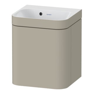 Duravit Meuble sous-lavabo Happy D.2 Plus 40x36 cm, 1 porte, à droite, sans trou, taupe mat