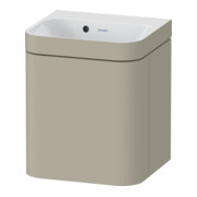 Duravit Meuble sous-lavabo Happy D.2 Plus 40x36 cm, 1 porte, à droite, sans trou, taupe mat-1