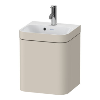 Duravit Meuble sous lavabo Happy D.2 Plus 40x36 cm, 1 porte, connexion à droite, avec poignée, taupe mat