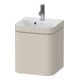 Duravit Meuble sous lavabo Happy D.2 Plus 40x36 cm, 1 porte, connexion à droite, avec poignée, taupe mat-1