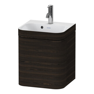 Duravit Meuble sous-lavabo Happy D.2 Plus 40x36 cm, 1 tiroir, à droite, noyer satiné