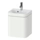 Duravit Meuble sous lavabo Happy D.2 Plus 40x36cm, 1 tiroir, raccord gauche, avec HL, blanc semi-mat-1