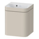 Duravit Meuble sous-lavabo Happy D.2 Plus 40x36cm, 1 tiroir, raccord gauche, sans trop-plein, taupe mat-1